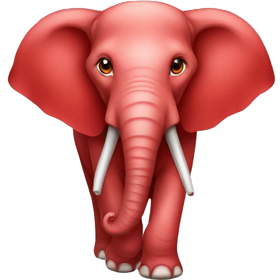 elephant red emoji