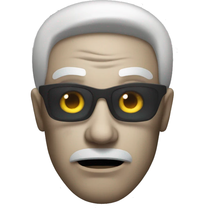 an evil man who works in the shadows to control a zombie horde emoji