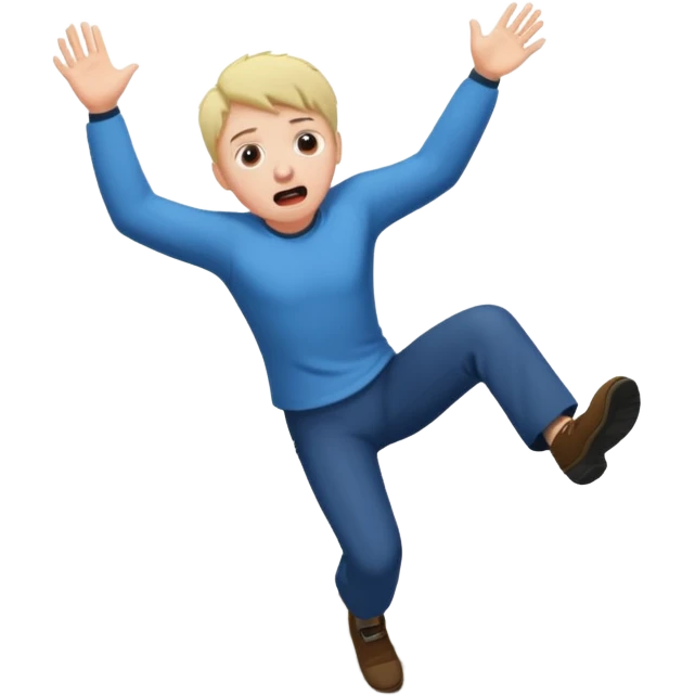 falling of a cliff emoji