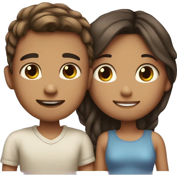 Boy and girl in love  emoji
