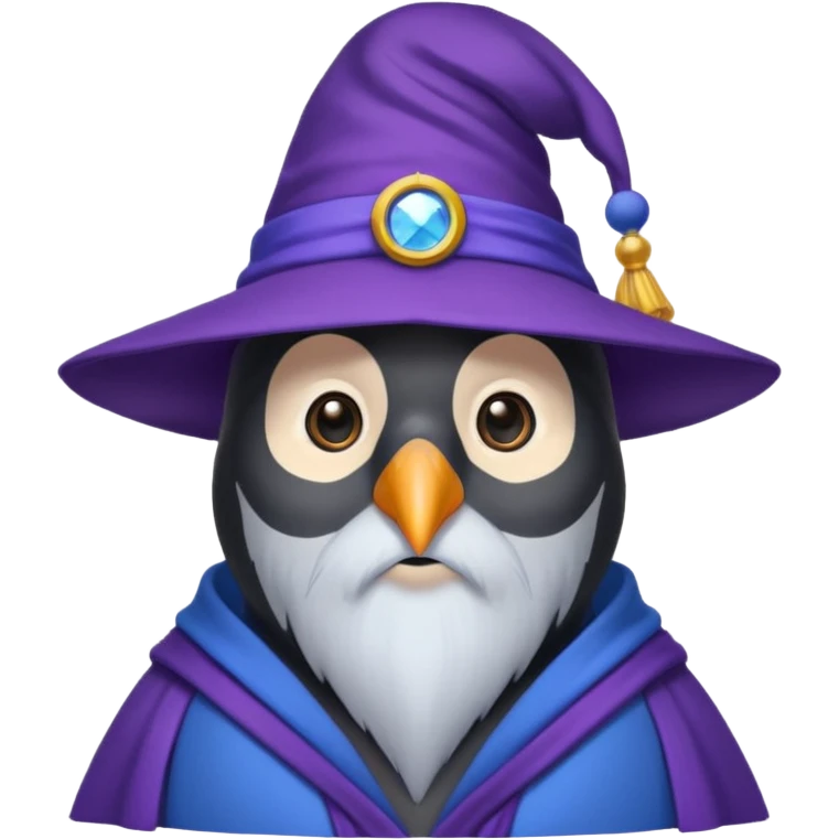 Penguin Wizard emoji