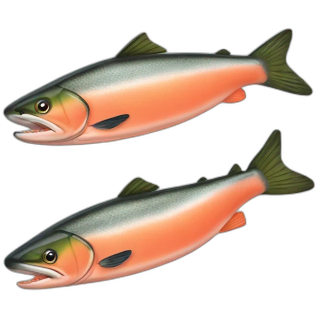 Fresh salmon food emoji