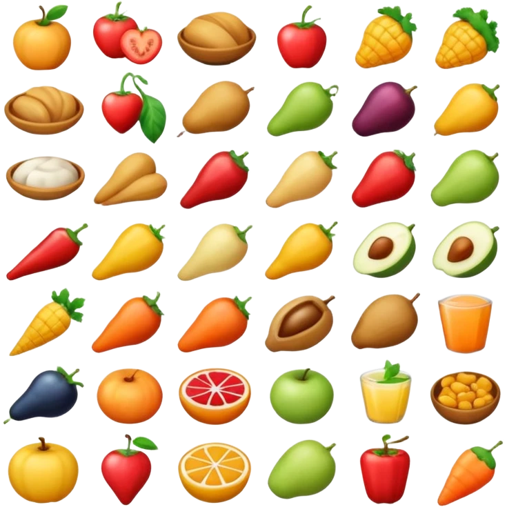 Beautiful foods emoji