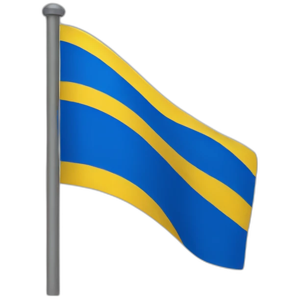 Blue-yellow flag emoji