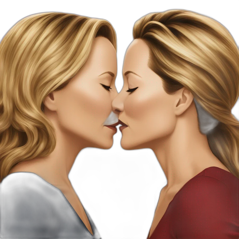 maria bello diane lane kissing each other long haired version emoji