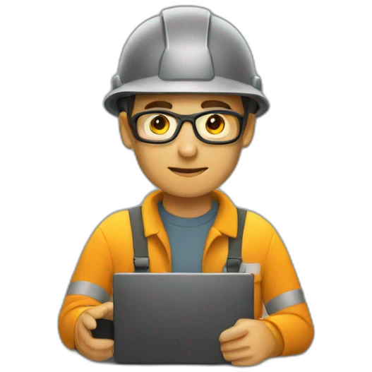 Programmer in a mine emoji