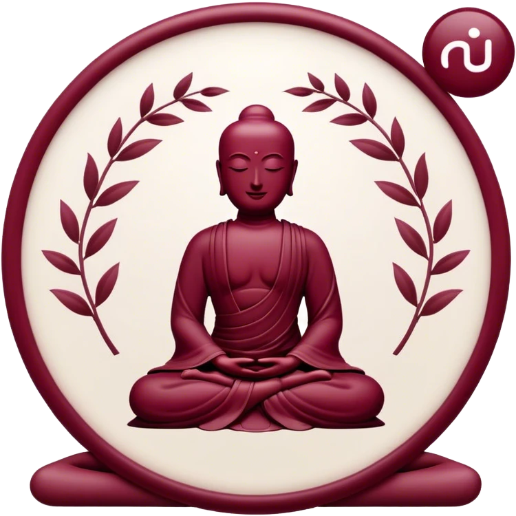 Zen data Burgundy color emoji