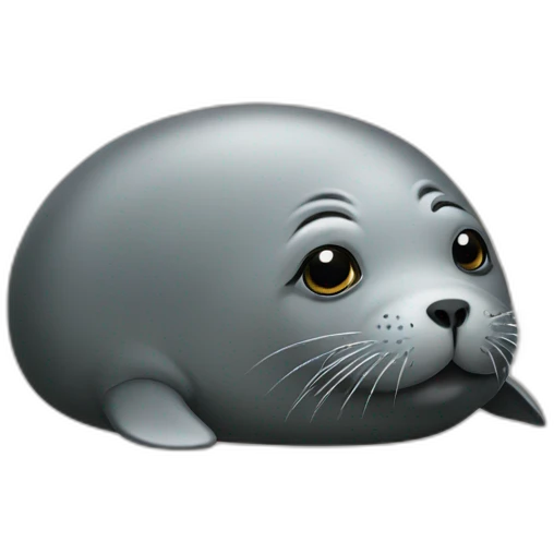 A fat seal emoji