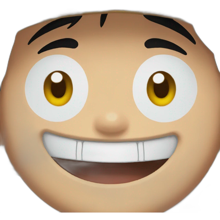 happy Luffy face emoji