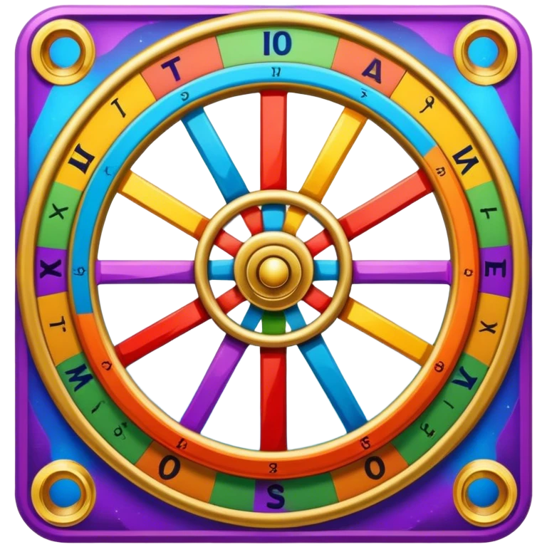 Tarot Card with a wheel on it emoji