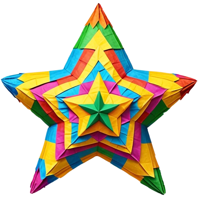 tradicional mexican star-shaped piñata  emoji