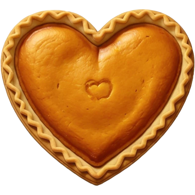 Pumpkin Pie Heart emoji