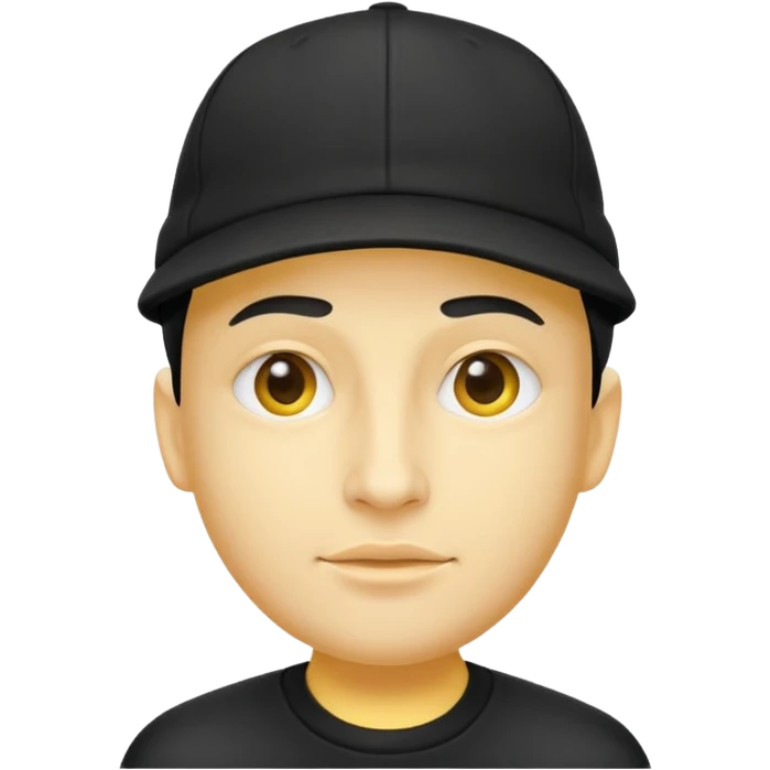 𝖸𝖾𝗅𝗅𝗈𝗐 𝖿𝖺𝖼𝖾  𝗐𝗂𝗍𝗁 𝖻𝗅𝖺𝖼𝗄 𝖼𝖺𝗉 emoji