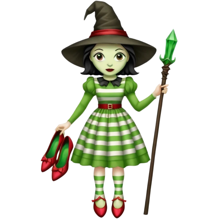 Wicked Witch of the East from the Wizard of Oz emoji