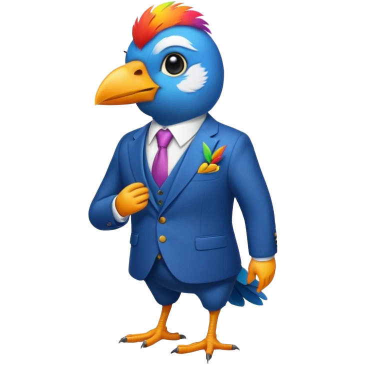 bird in a suit emoji