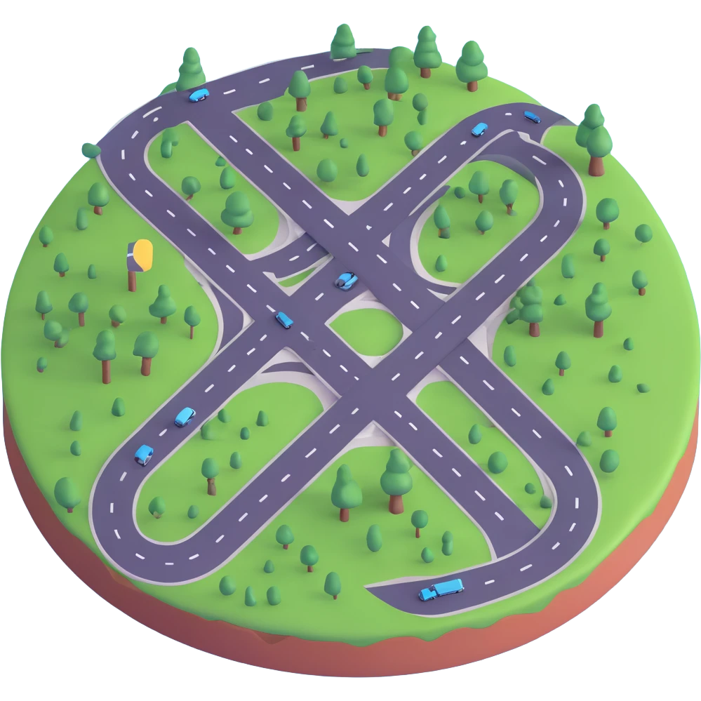 road network emoji