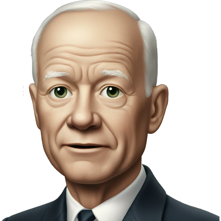 eisenhower photorealistic says no emoji