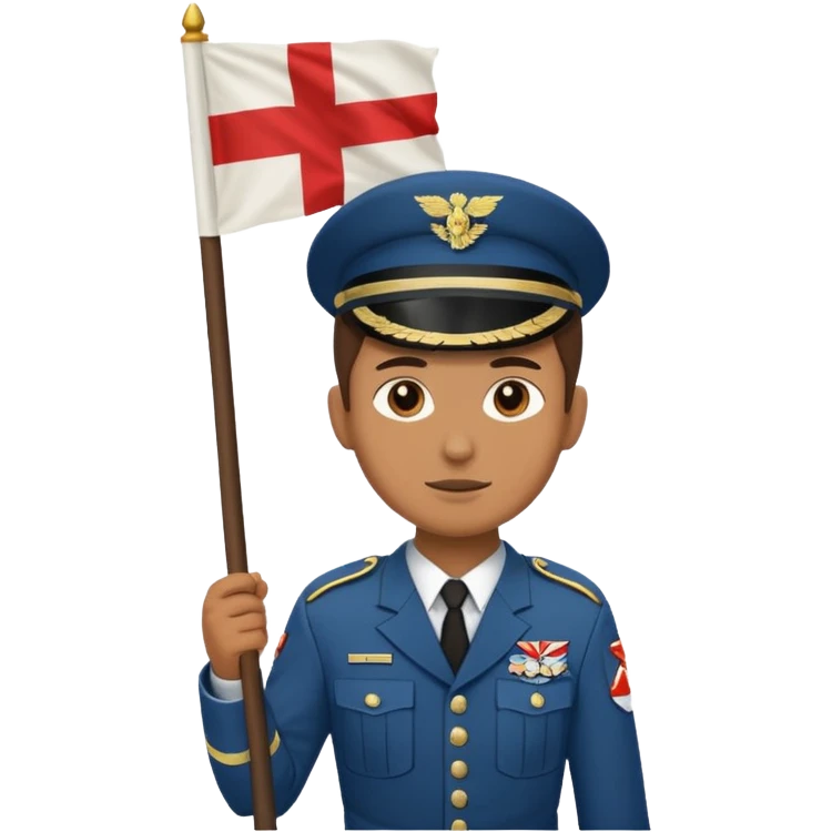 souldier caryying white flag emoji