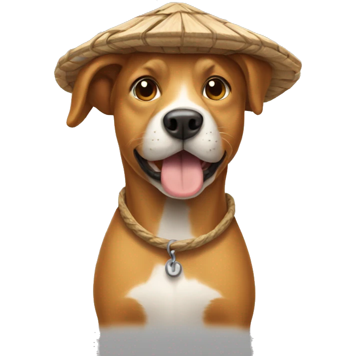 Dog with Hut emoji