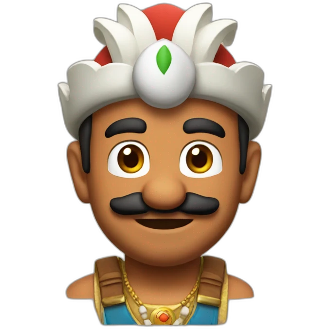 indian mario emoji