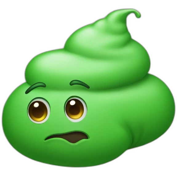 Green poop emoji