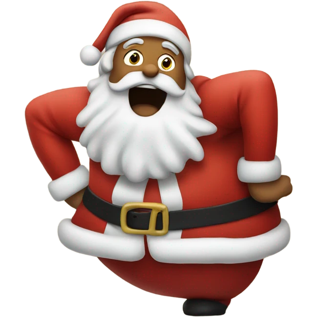 Santa farting emoji