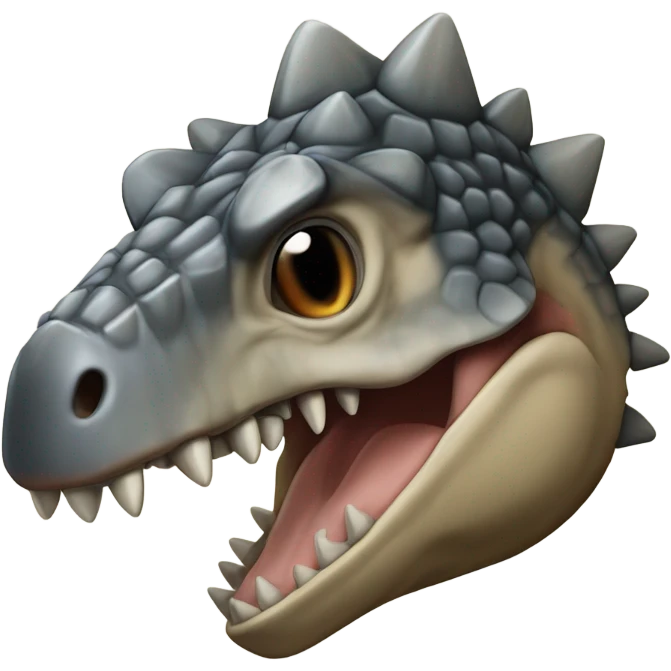 herbivore Ankylosaurus head emoji