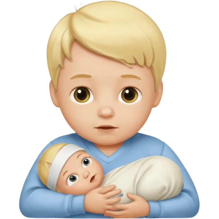 blond baby boy newborn emoji