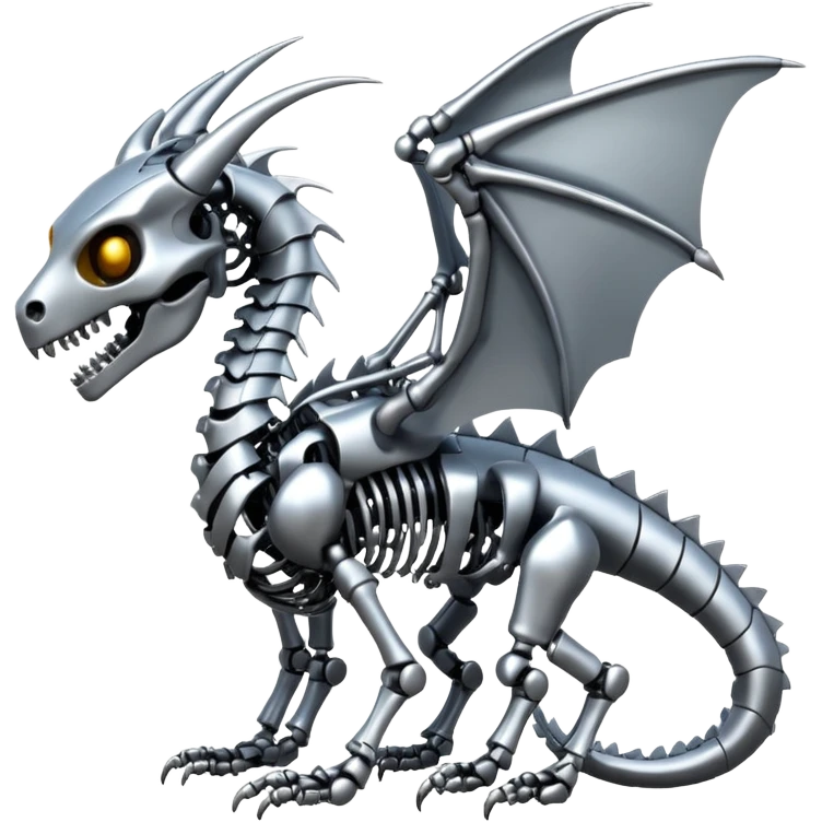 A skeleton robot dragon  emoji