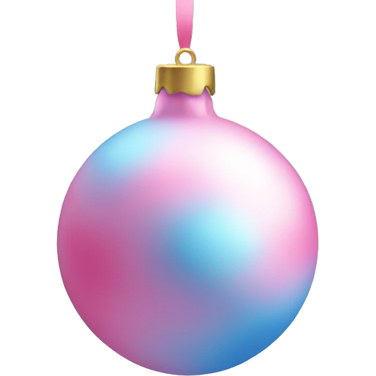blue pink bauble emoji