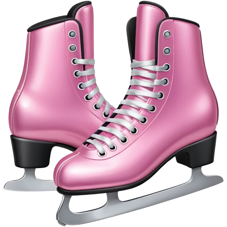 Ice skates – pink  emoji