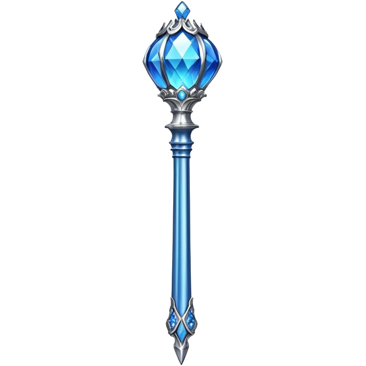 Blue scepter  emoji