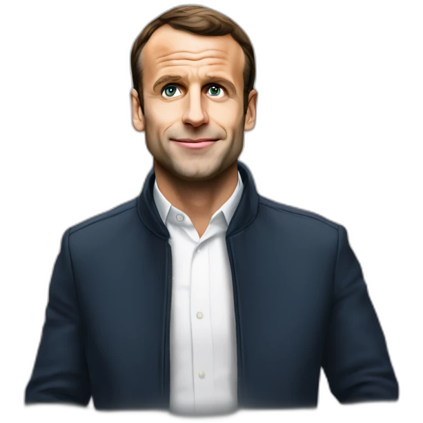 Macron dans la rue emoji