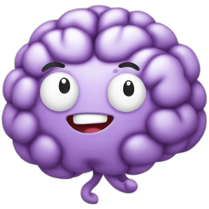 happy brain emoji