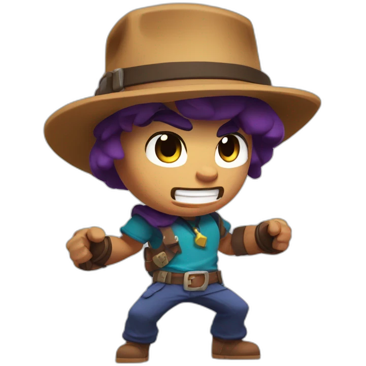 Brawl stars brawler b with a hat ramadan emoji