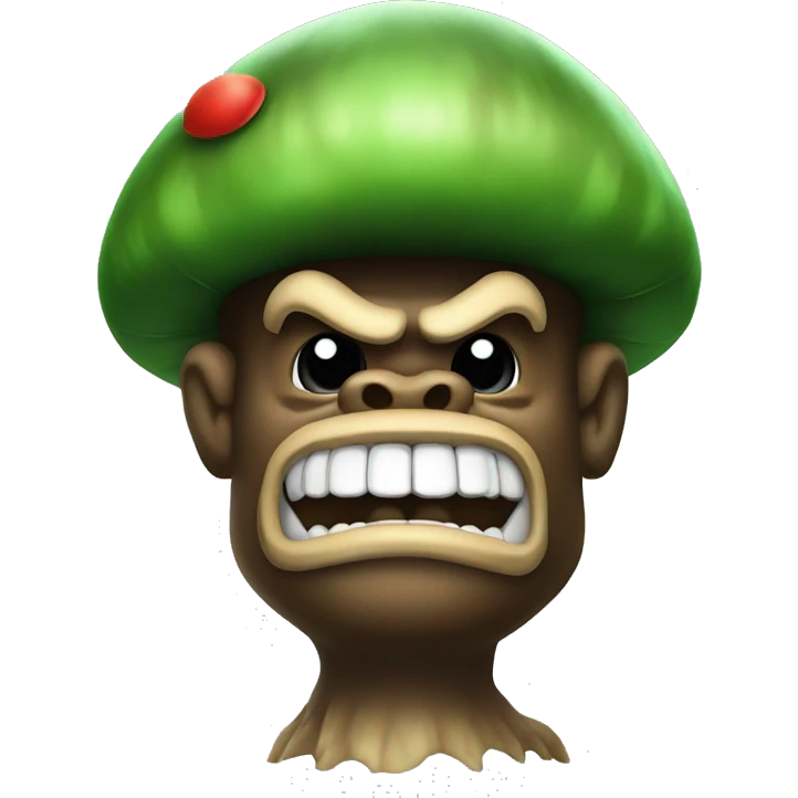 Mario-style Mushroom King Kong emoji
