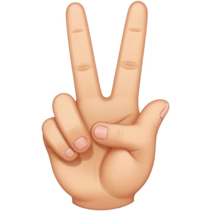 Peace sign with a thumb  emoji