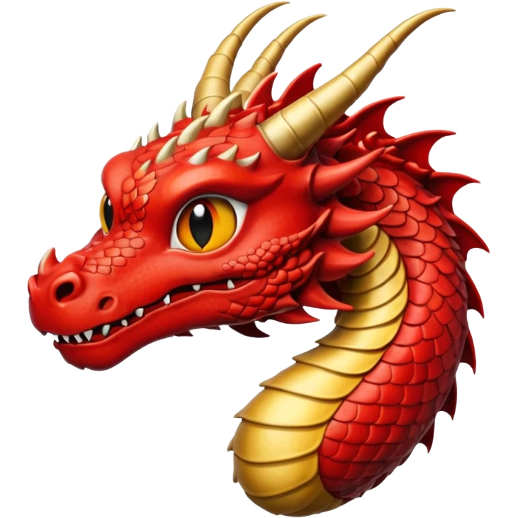 Dragon Japonais Rouge et noir floqué UMAMI emoji