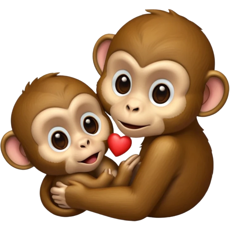 Monkey kissing emoji