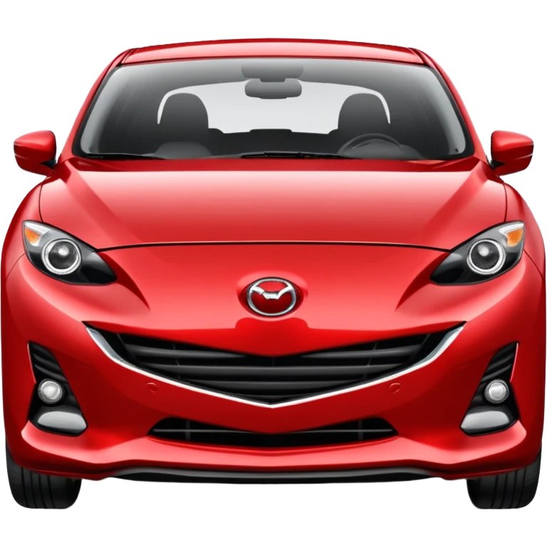 red Mazda 3 car emoji