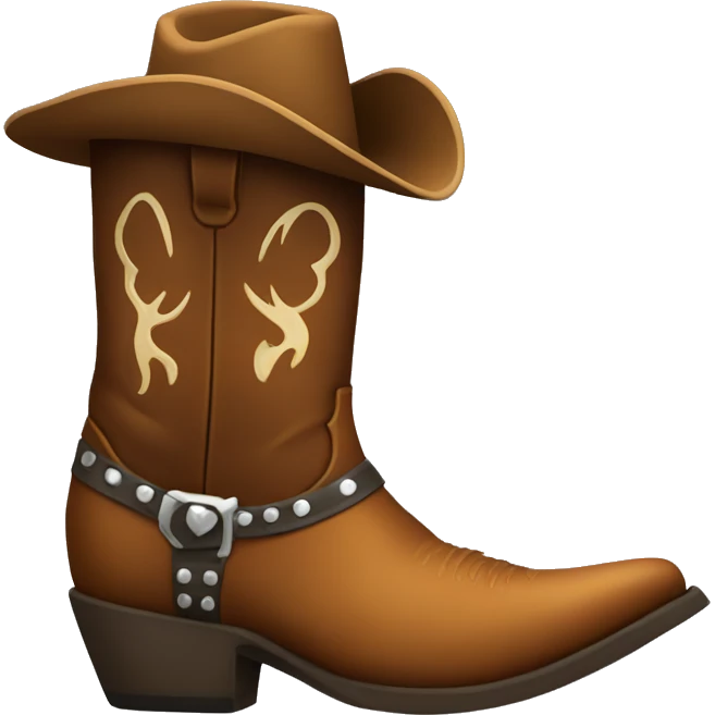 cowboy boot emoji