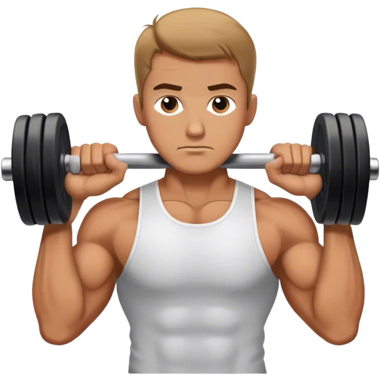 man weighted wrist curl emoji