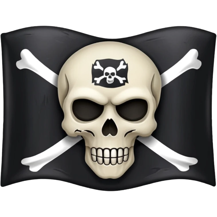 natos y waor bandera negra con calavera emoji