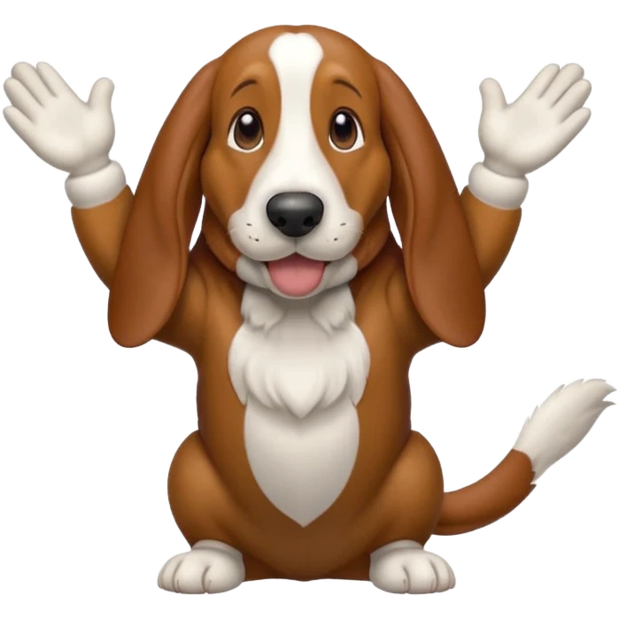 bassethound clapping animated emoji