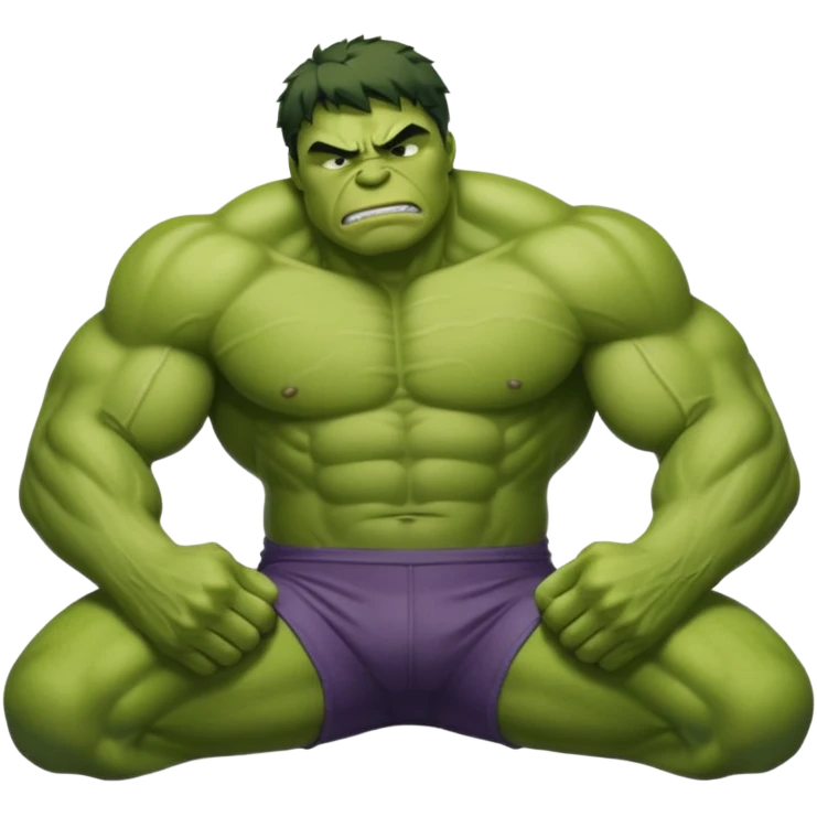 Incredible hulk taking a nap emoji