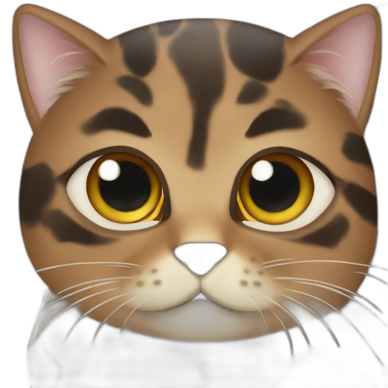 cute tortoise fur cat emoji