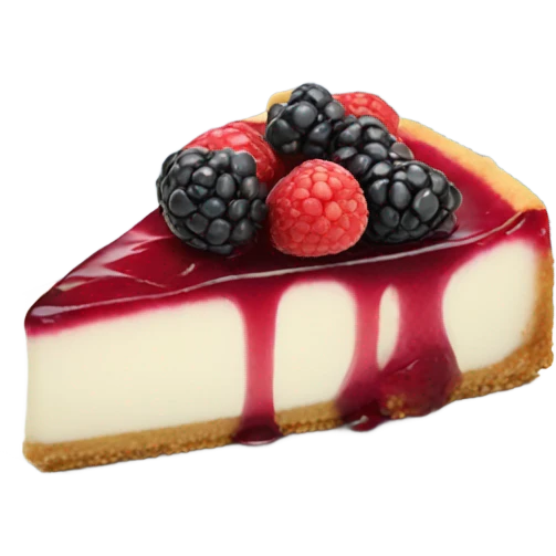 Realistic berry cheesecake  emoji