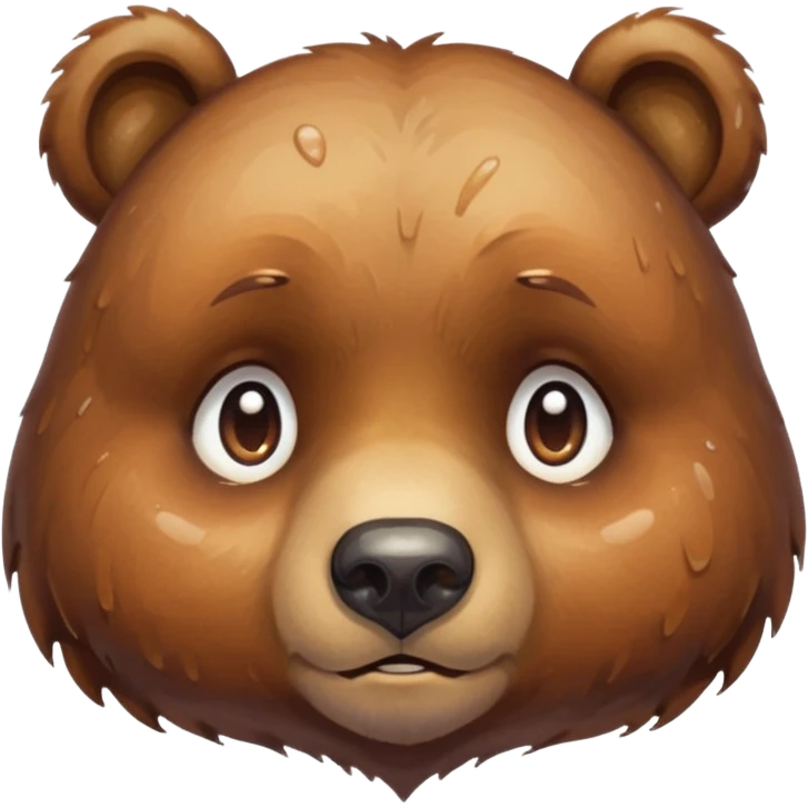 watercolor Sad Bear emoji