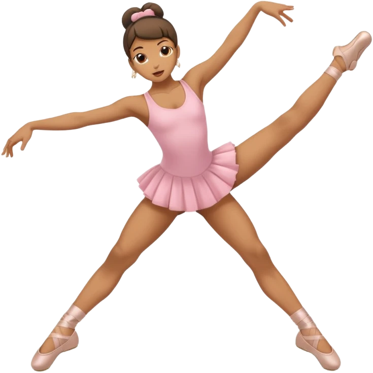 hip hop ballerina, doing a breakdance move emoji