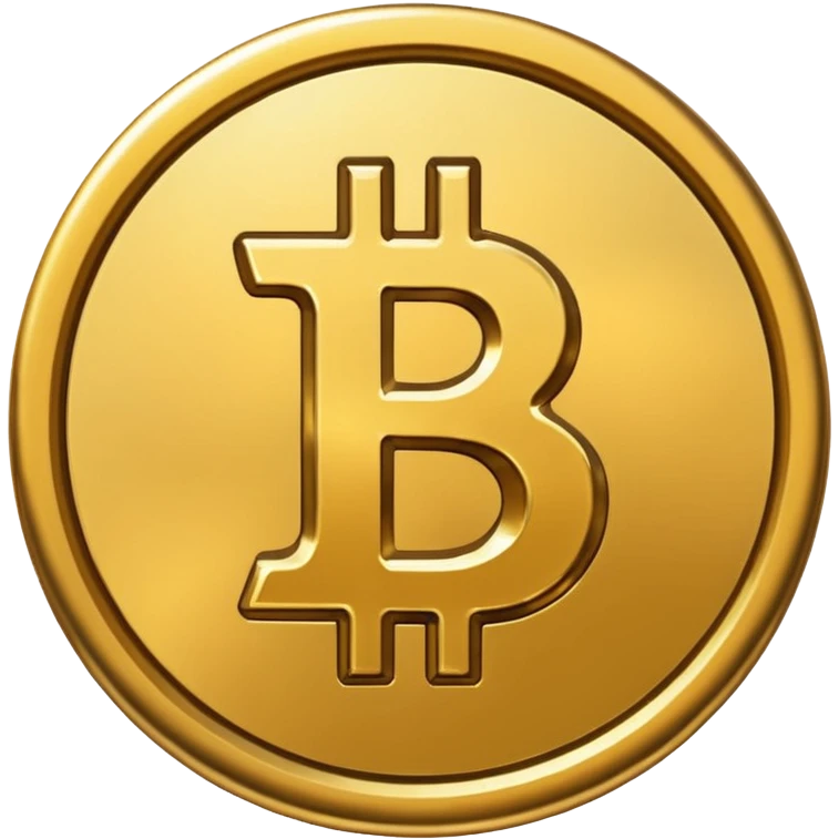 Bitcoin coin emoji smaller to fit WhatsApp  emoji